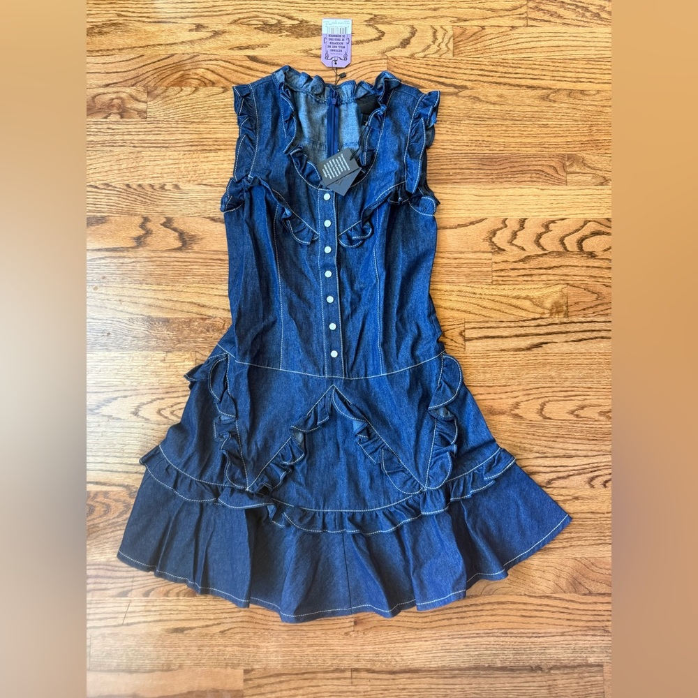 Anna Sui Denim Dress / Size 4 / New with tags